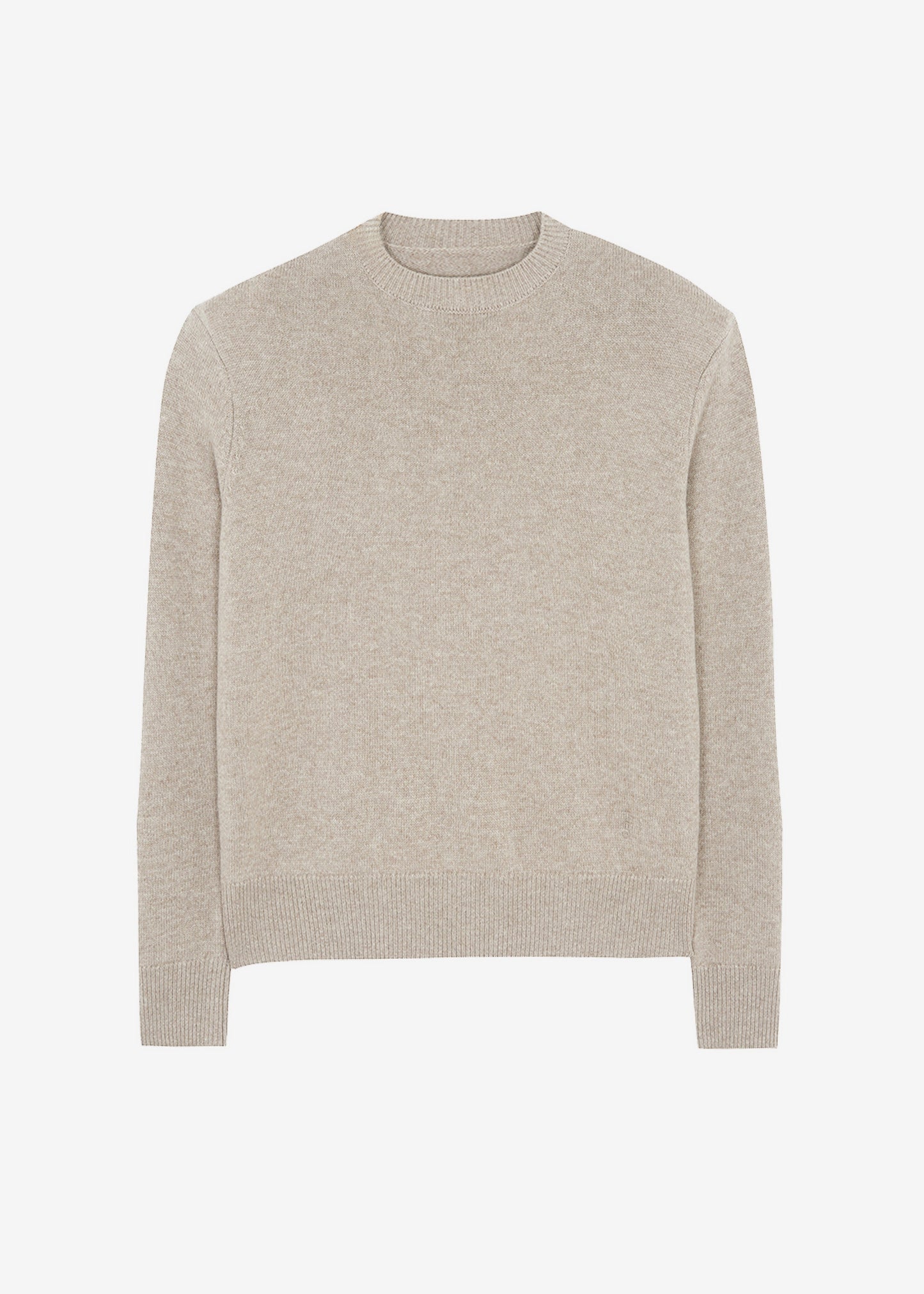 Quinton Crew Neck Sweater - Beige Melange