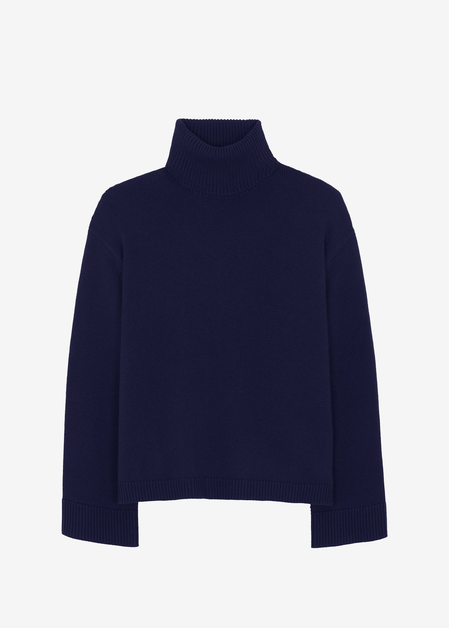 Rhea Trapeze Turtleneck - Navy