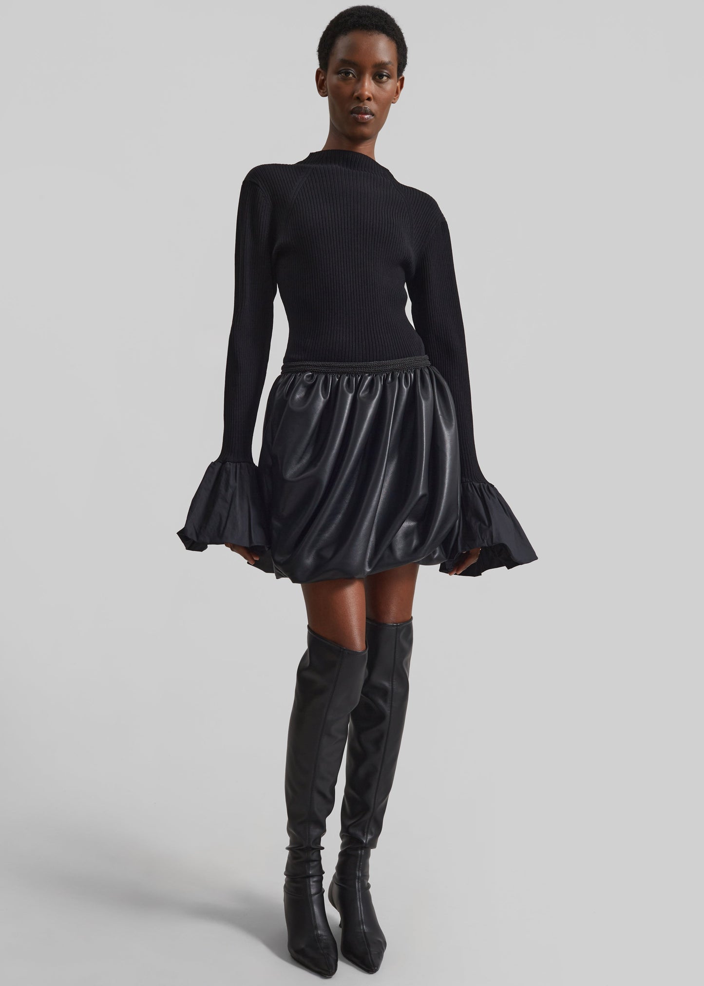 Rotate Balloon Skirt - Black