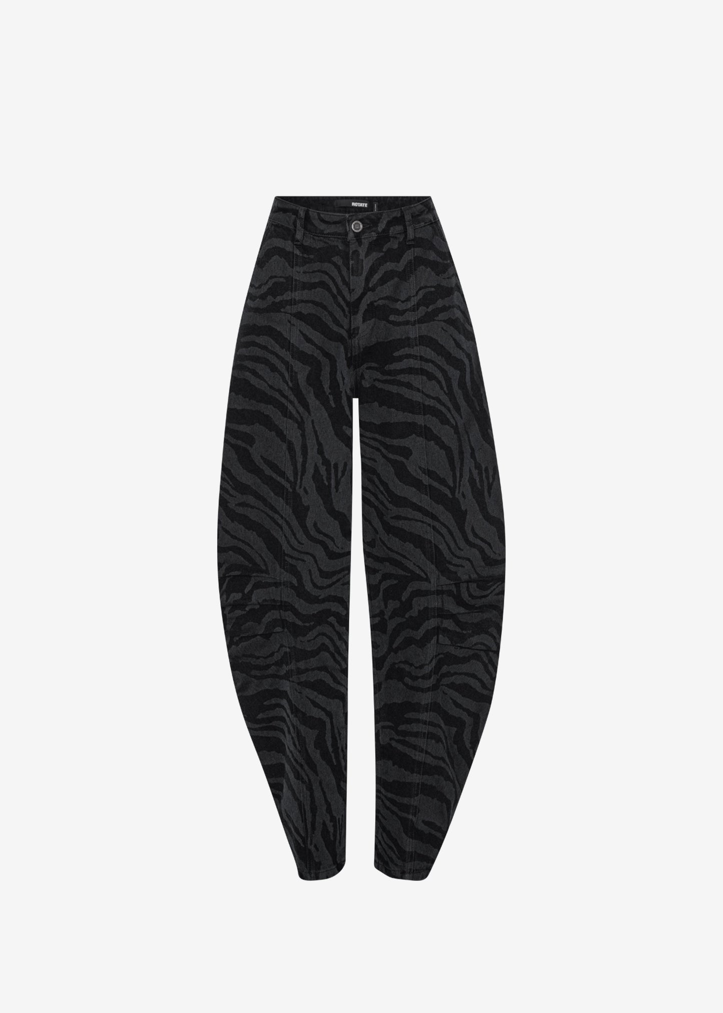 Rotate Zebra Twill Cargo Pants - Black Washed