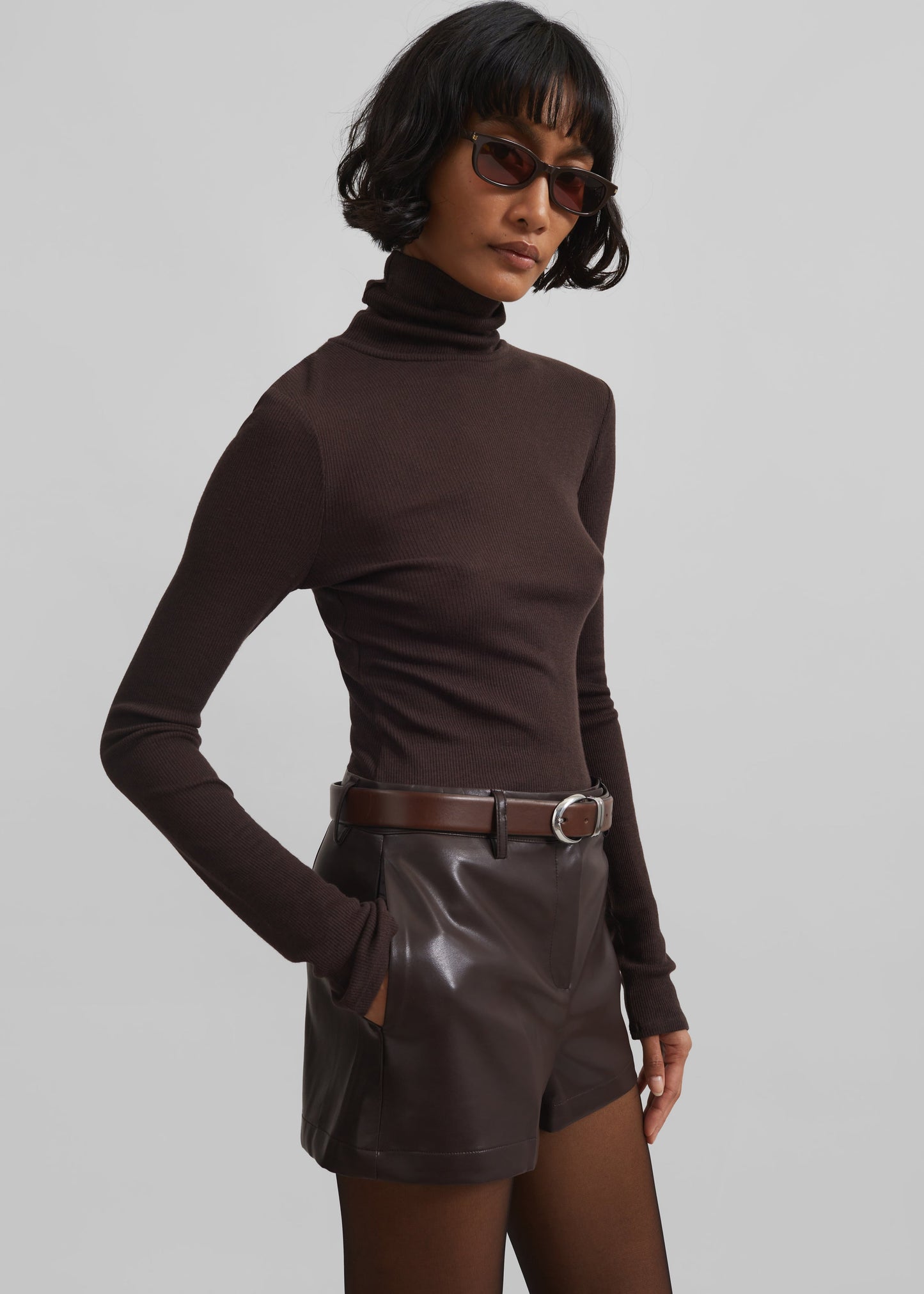 Samsøe Samsøe Sasonnet Turtleneck - Chocolate Torte