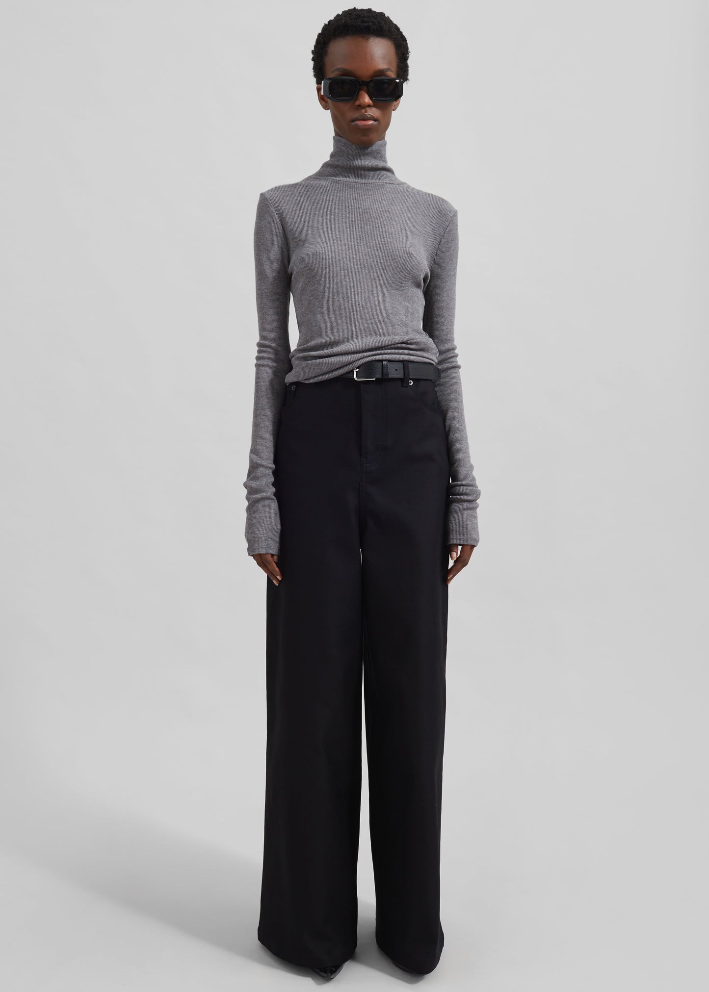 Samsøe Samsøe Sasonnet Turtleneck - Mid Grey Melange