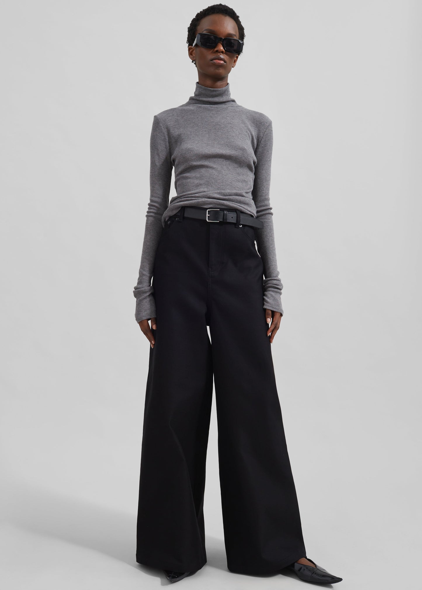 Samsøe Samsøe Sasonnet Turtleneck - Mid Grey Melange