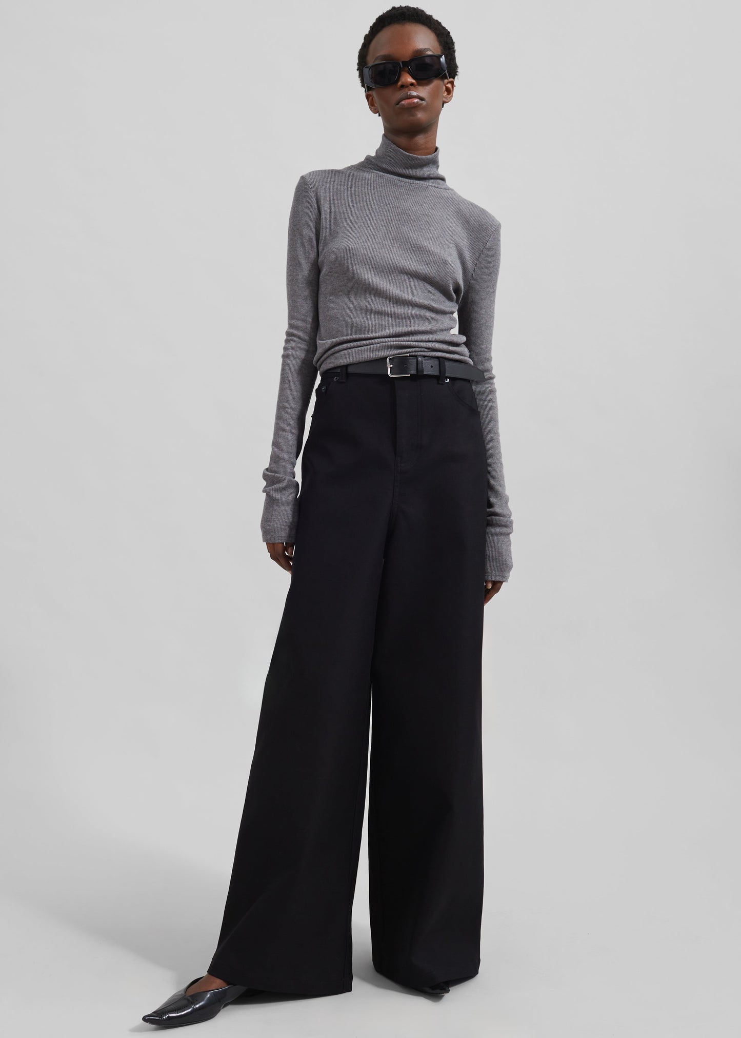 Samsøe Samsøe Sasonnet Turtleneck - Mid Grey Melange