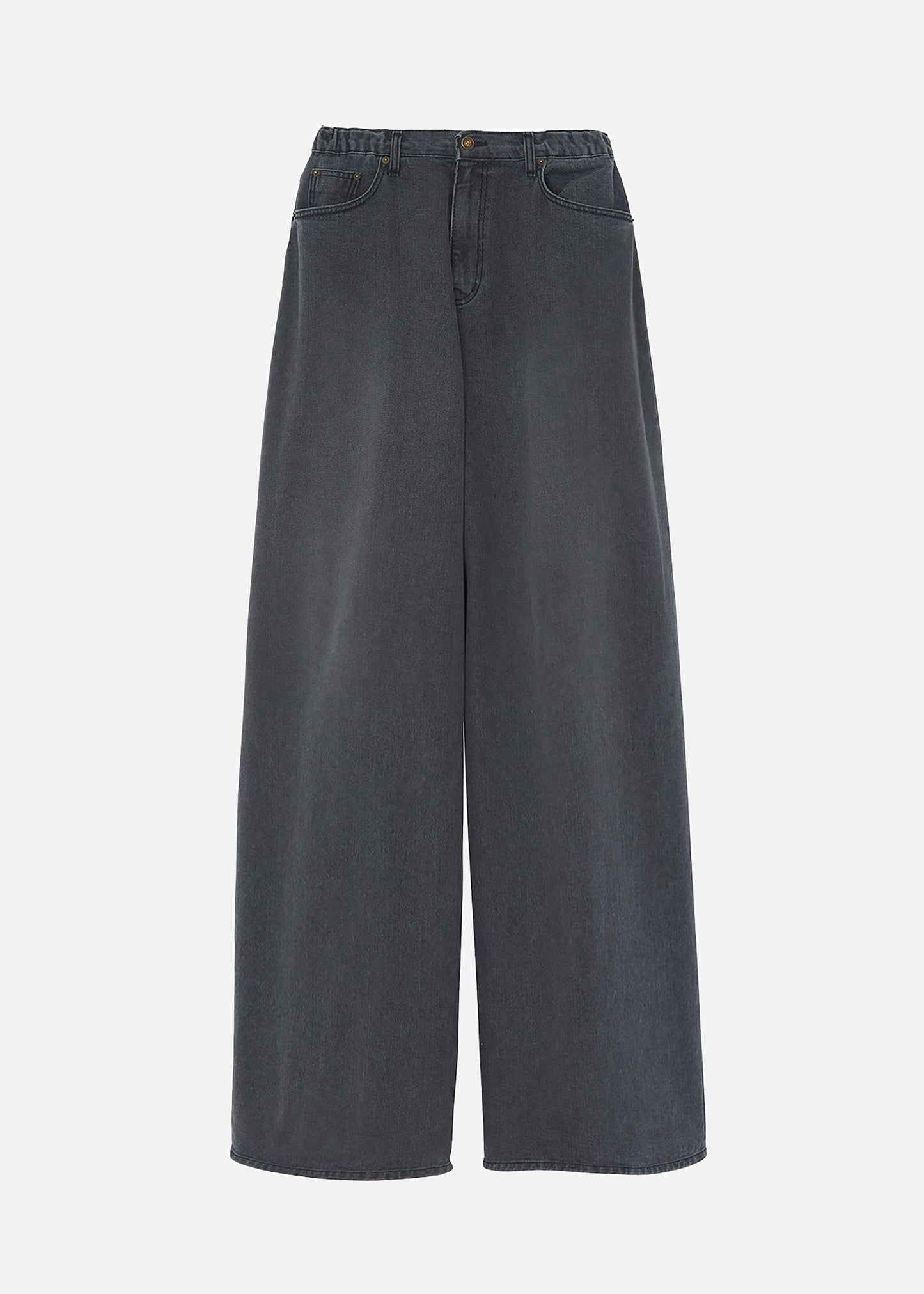 Sasha Wide Leg Jeans - Dark Grey