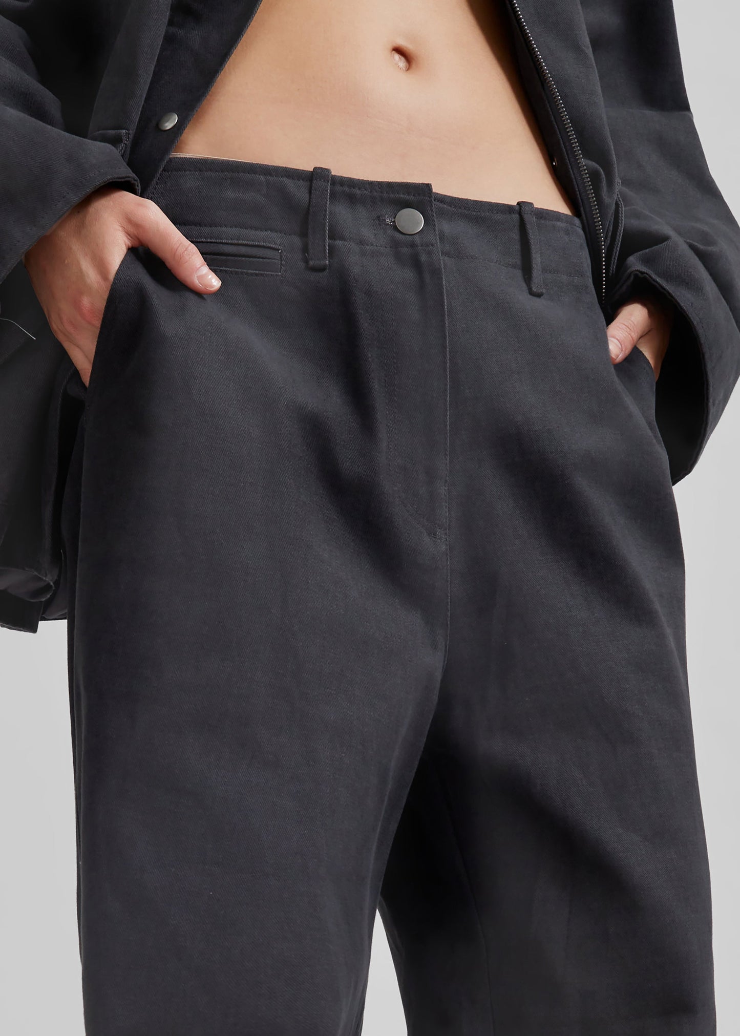 Stevan Denim Trousers - Charcoal