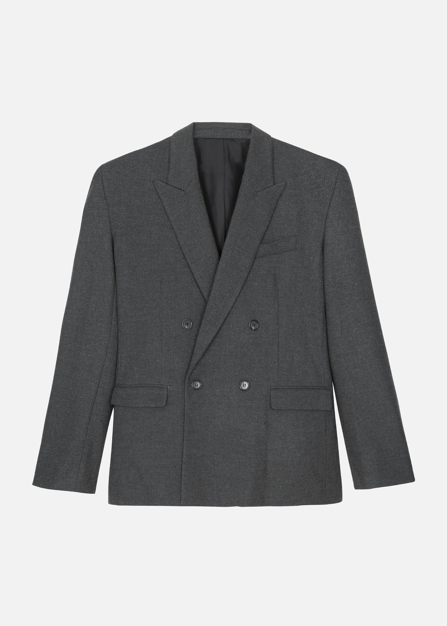 Tarvis Double Breasted Blazer - Dark Grey