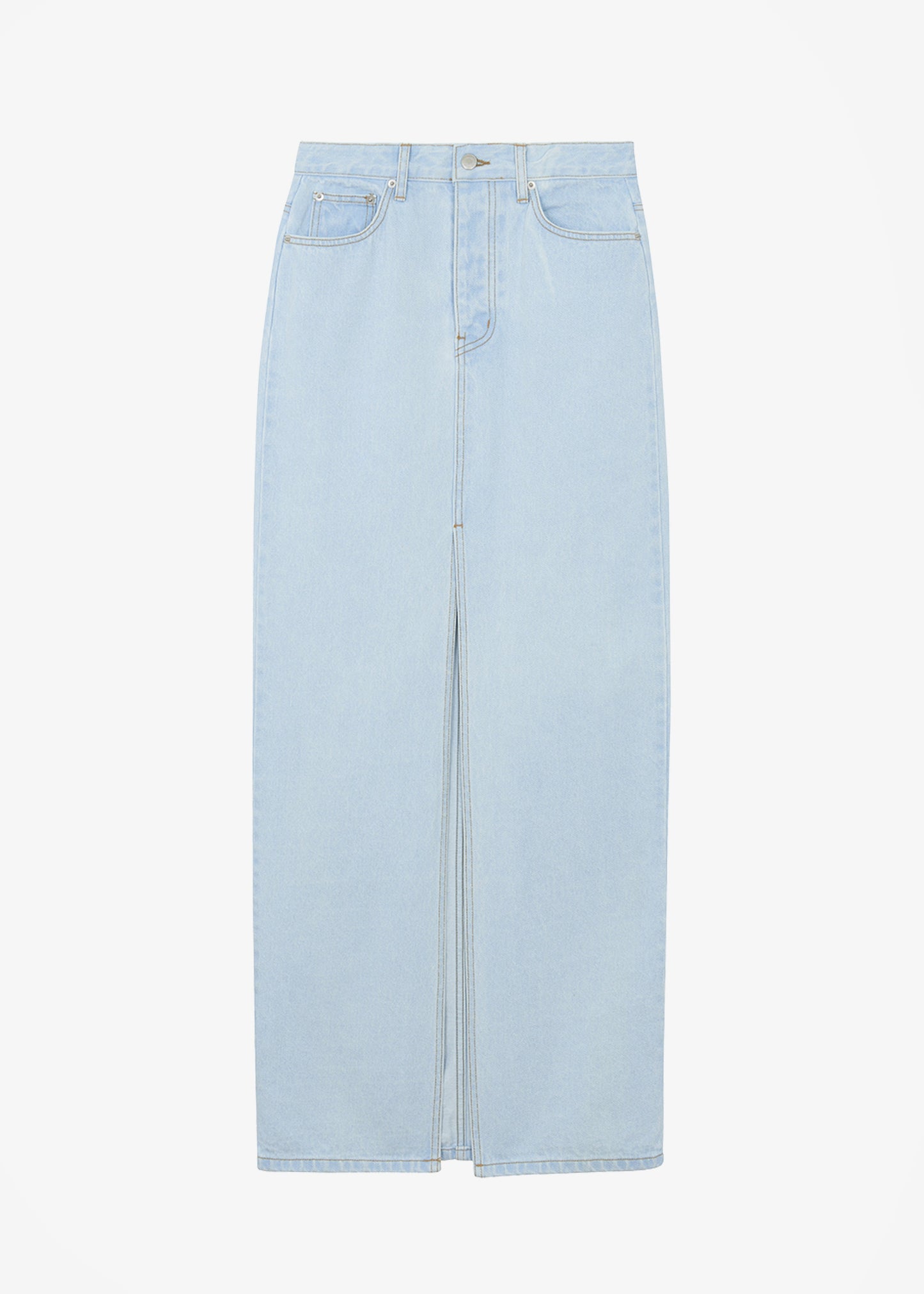 Texas Denim Pencil Skirt - Bleached Wash