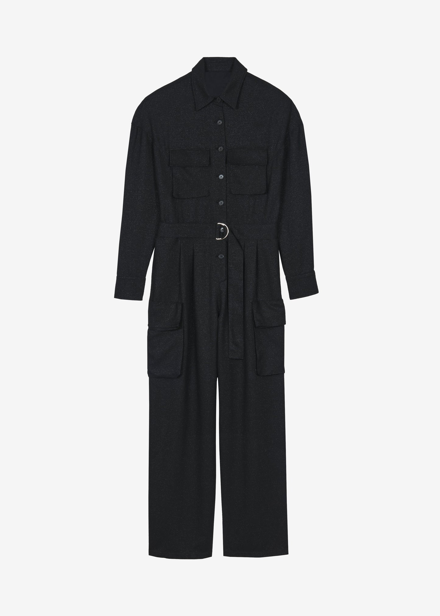 Tulare Shimmer Jumpsuit - Black