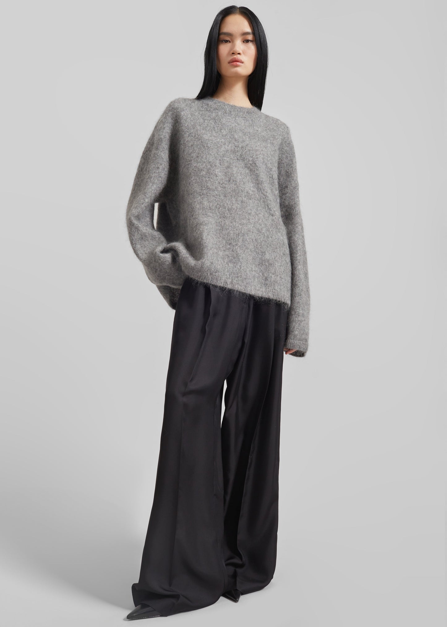 Vodskov Mohair Sweater - Grey