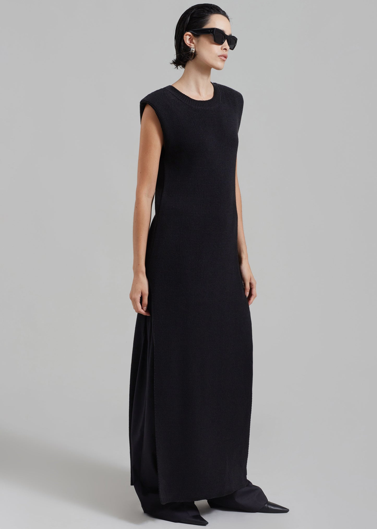 Wren Sleeveless Knit Dress - Black