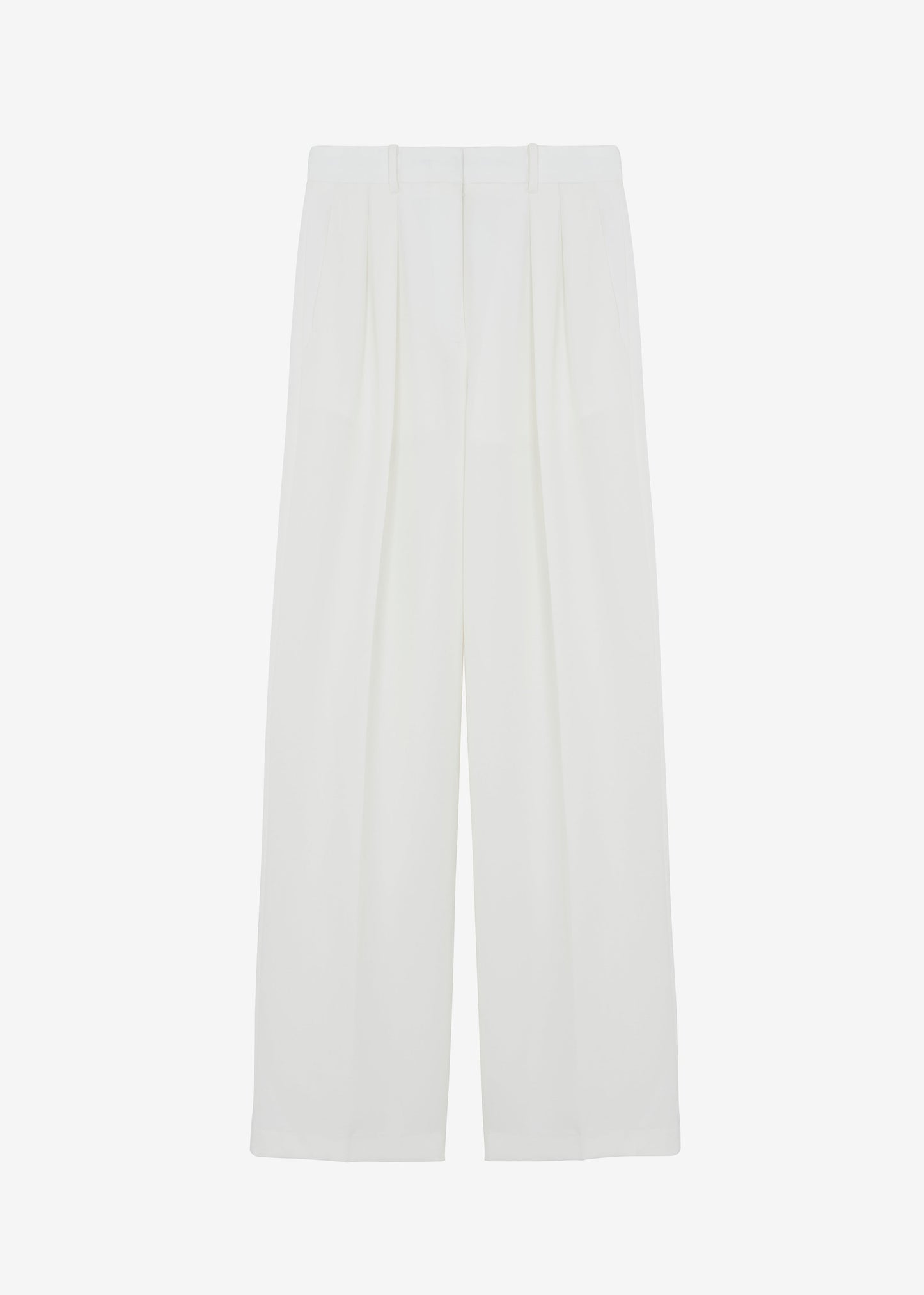 Zia Pintuck Trousers - White