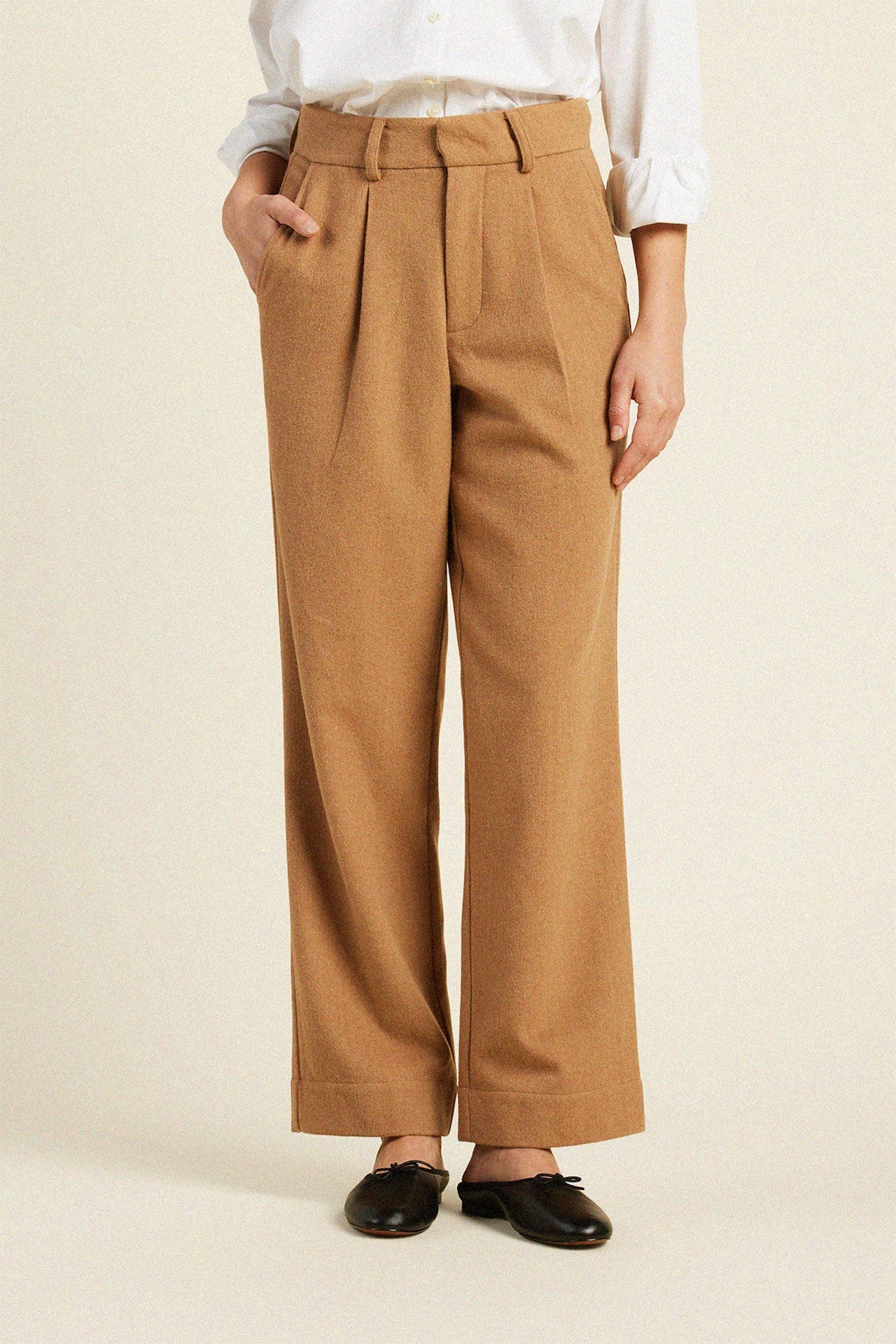 Tatum Pant Camel Wool