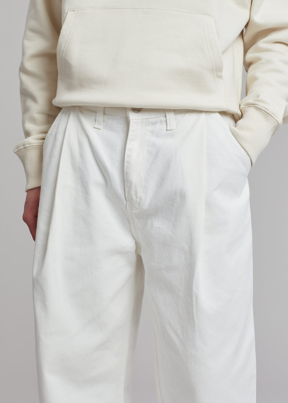 Drew Denim Pants - White