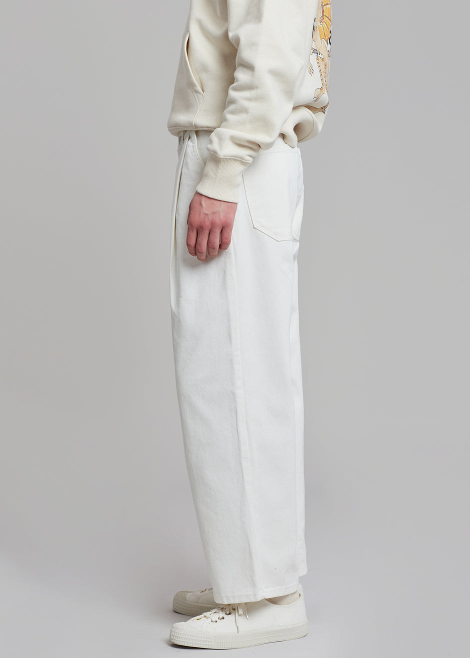 Drew Denim Pants - White