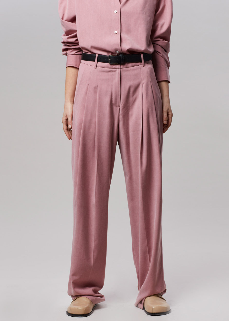 Gelso Pleated Trousers - Rose