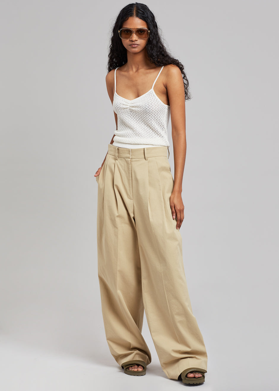 Tansy Cotton Pants - Camel